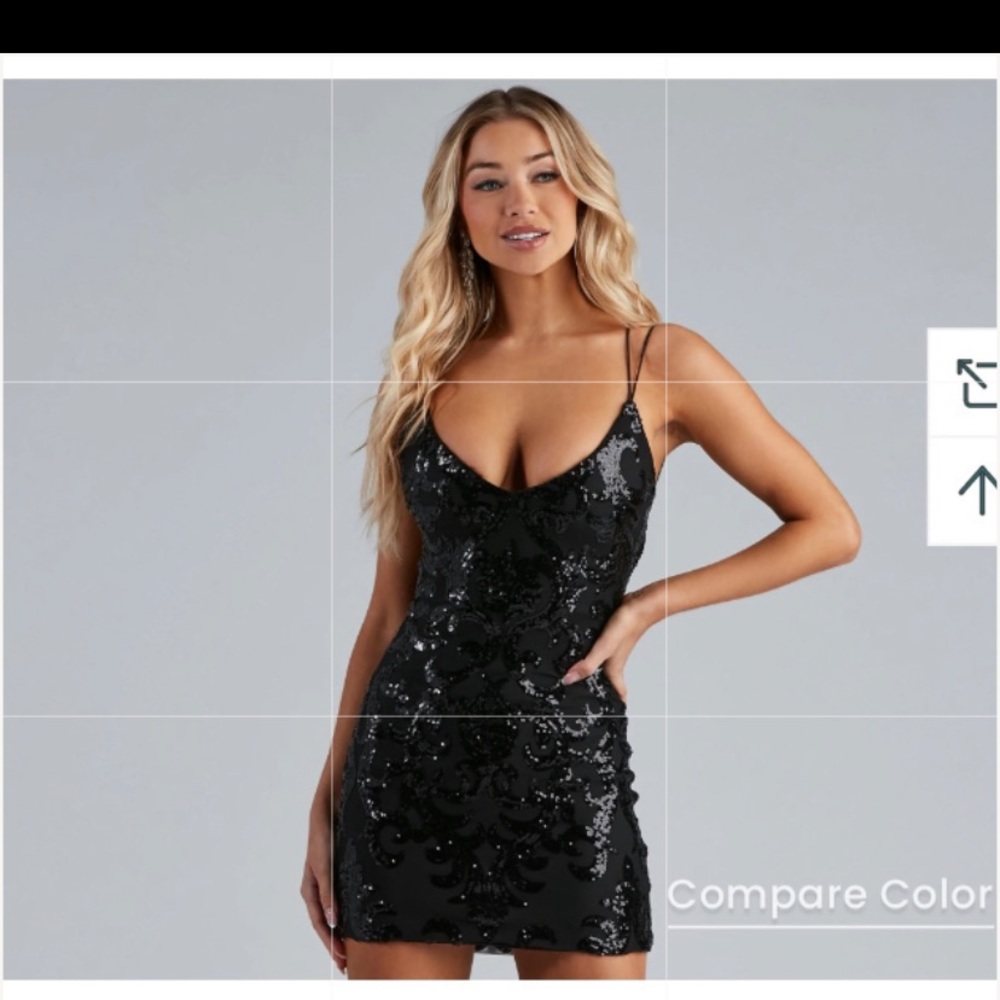 Backless Sequence Dress